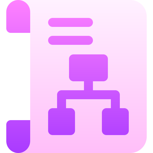 hiërarchie Basic Gradient Gradient icoon