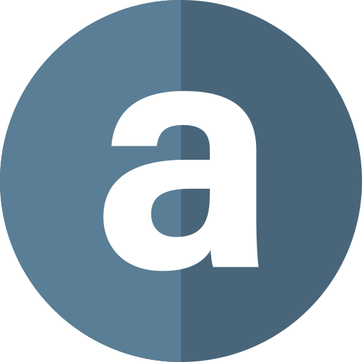 Letter A Generic color fill icon