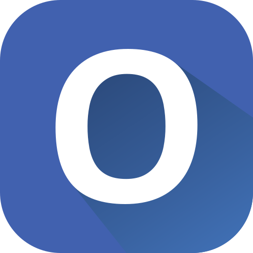 Letter o Generic gradient fill icon