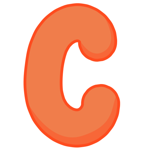 buchstabe c. Generic color lineal-color icon