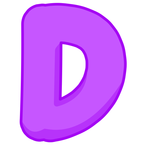 Буква d Generic color lineal-color иконка