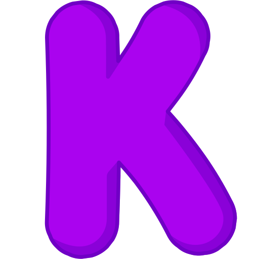 문자 k Generic color lineal-color icon