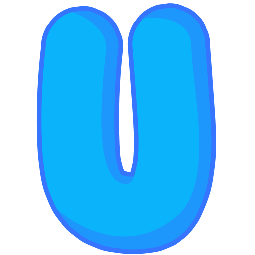 lettera u Generic color lineal-color icona