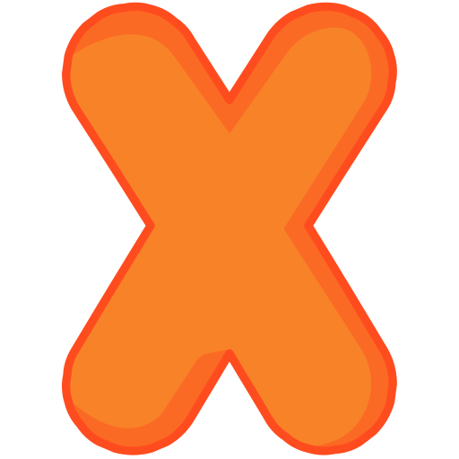 letra x Generic color lineal-color icono
