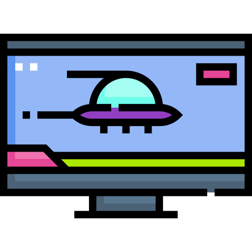 ufo Detailed Straight Lineal color icon
