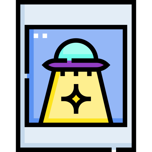 UFO Detailed Straight Lineal color icon