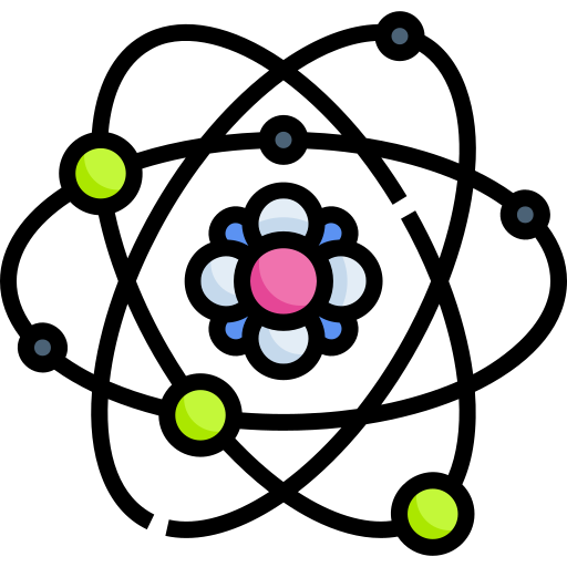 原子 Detailed Straight Lineal color icon