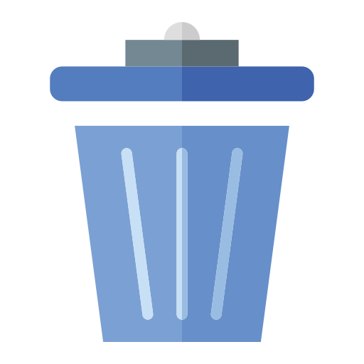 Trash Bin Generic color fill icon