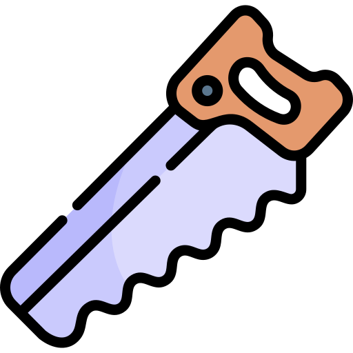 Handsaw Kawaii Lineal color icon