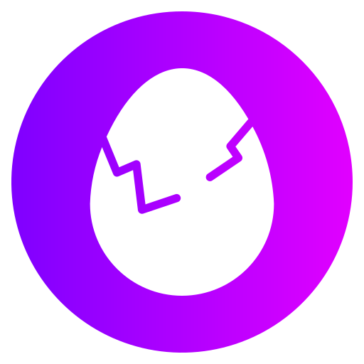 Треснувшее яйцо Generic gradient fill иконка