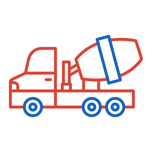 cement vrachtwagen Generic color outline icoon