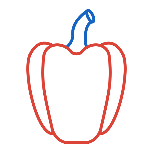 Стручковый перец Generic color outline иконка