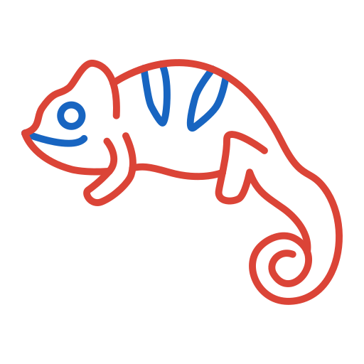 хамелеон Generic color outline иконка