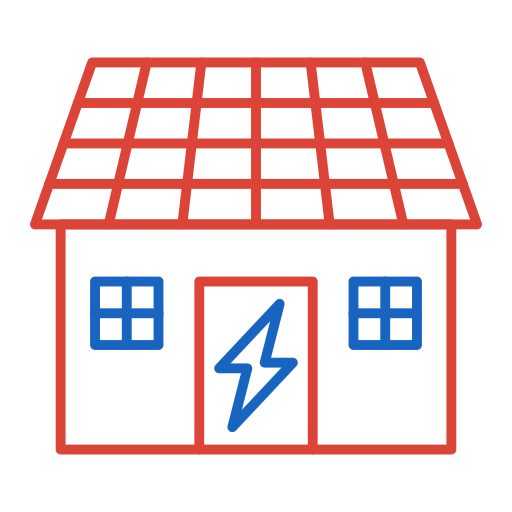 Solar house Generic color outline icon