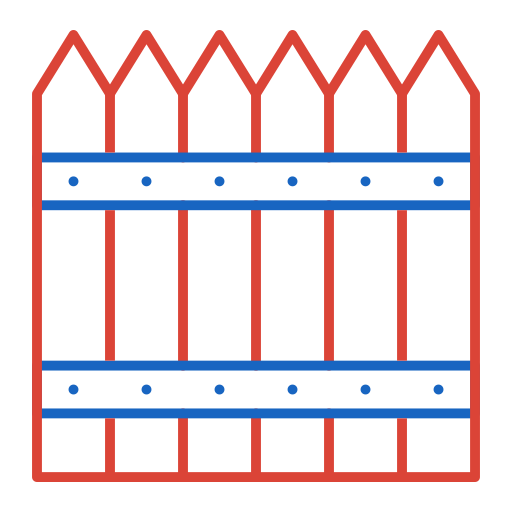 recinzione Generic color outline icona
