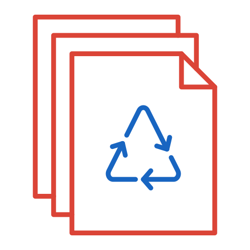 papier z recyklingu Generic color outline ikona