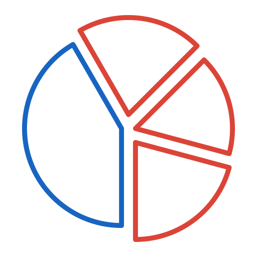 Pie chart Generic color outline icon