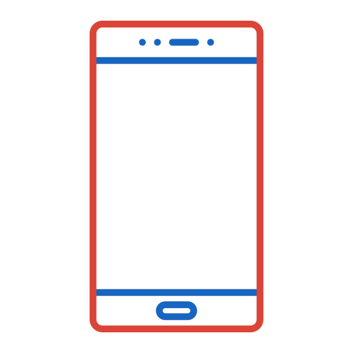 Smart phone Generic color outline icon