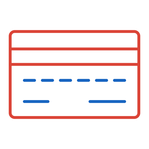 carta di credito Generic color outline icona