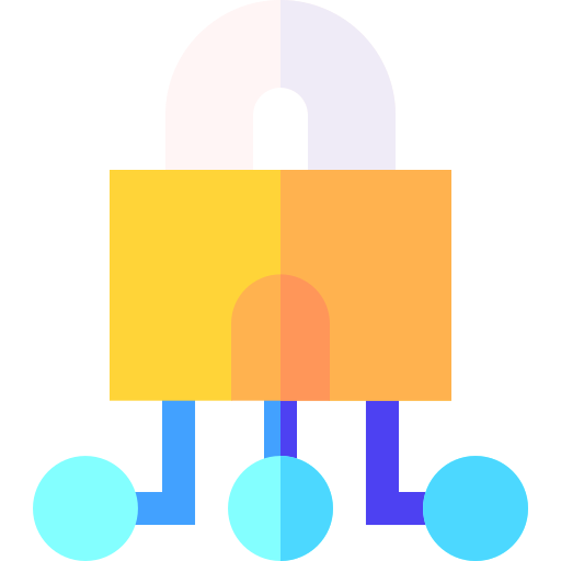 bezpieczeństwo cybernetyczne Basic Straight Flat ikona