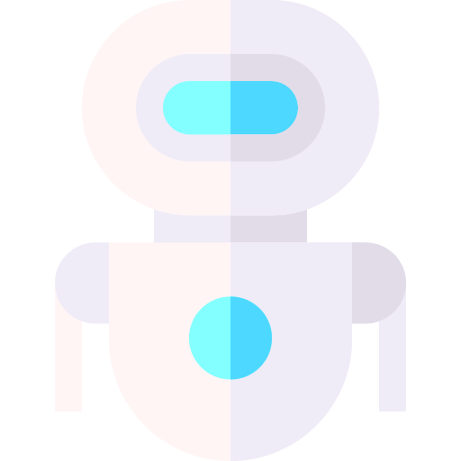 robot Basic Straight Flat Icône