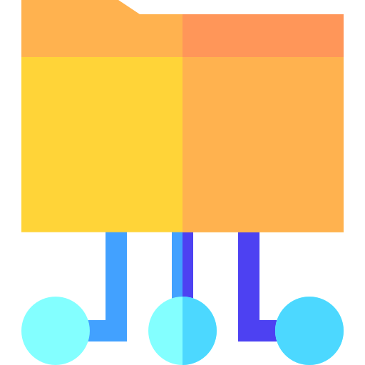 データ Basic Straight Flat icon