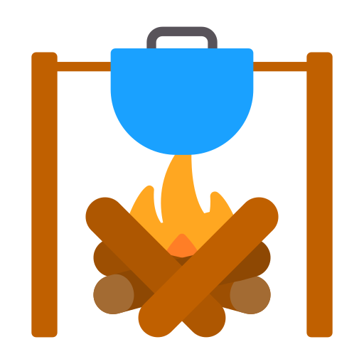 Outdoor meal Generic color fill icon