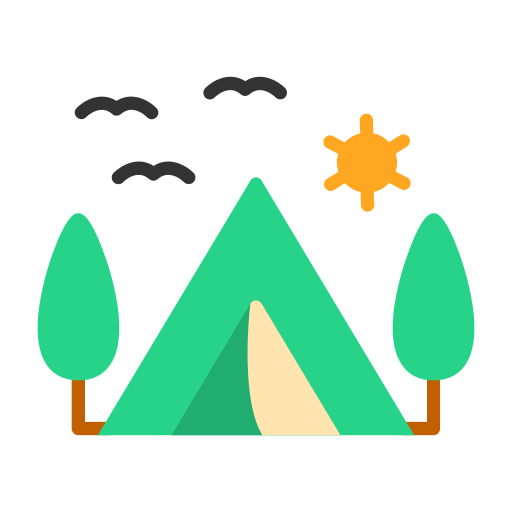 キャンプ場 Generic color fill icon