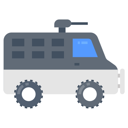 Vehicle Vectors Tank Color Fill icon