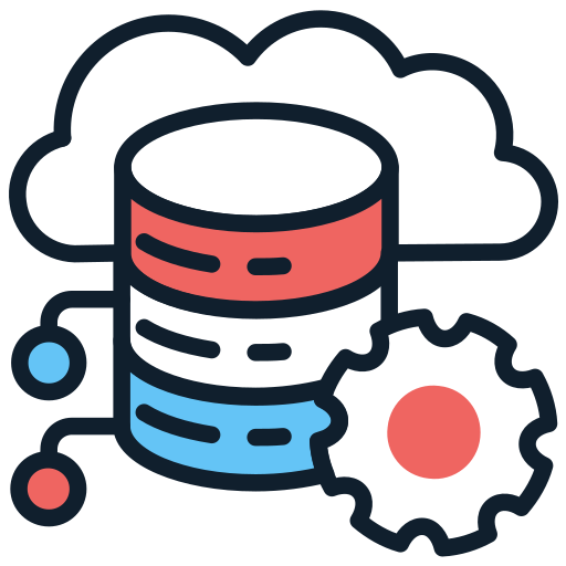 Database Vectors Tank Two colors icon