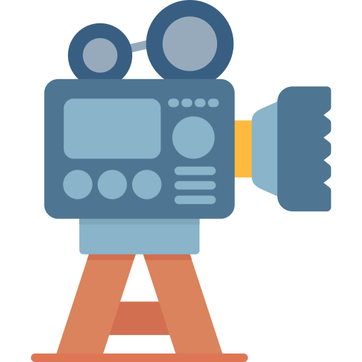 비디오 카메라 Generic color fill icon