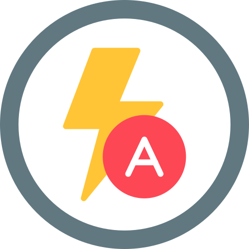 flash automático Generic color fill icono