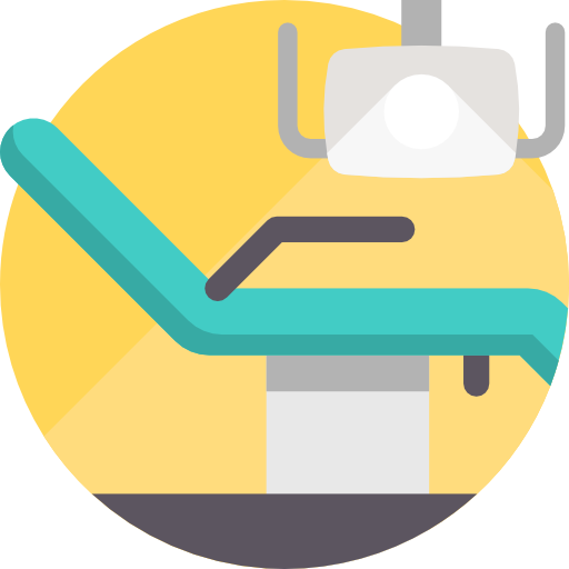 歯医者の椅子 Detailed Flat Circular Flat icon