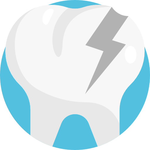 gebrochener zahn Detailed Flat Circular Flat icon