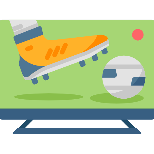 voetbal kanaal Special Flat icoon
