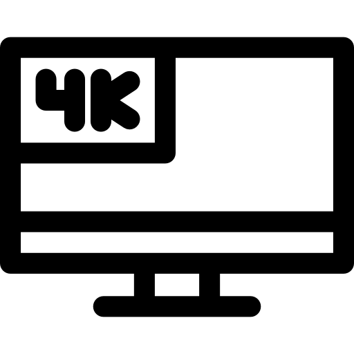 televisor Basic Rounded Lineal icono