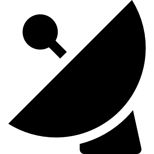 satellitenschüssel Basic Rounded Filled icon