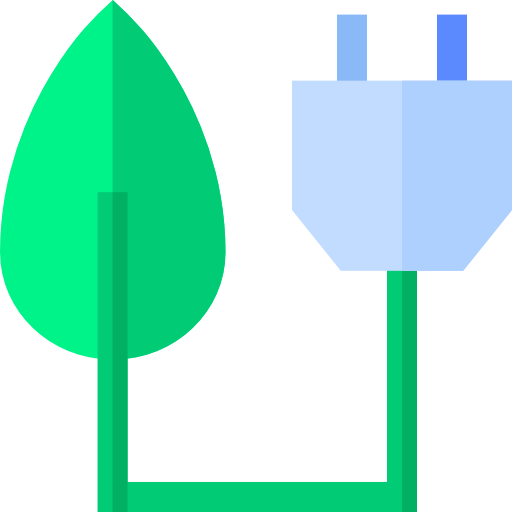 energía verde Basic Rounded Flat icono
