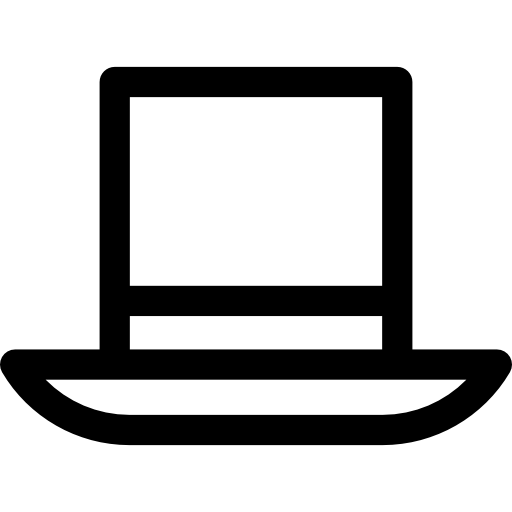 トップハット Basic Rounded Lineal icon
