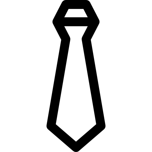Галстук Basic Rounded Lineal иконка