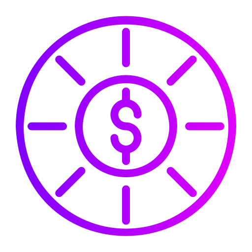 Coin Generic gradient outline icon