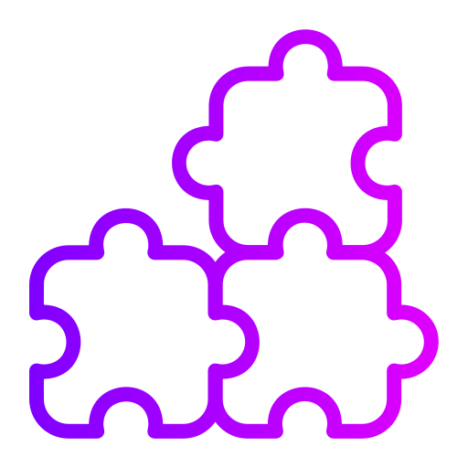 퍼즐 조각 Generic gradient outline icon