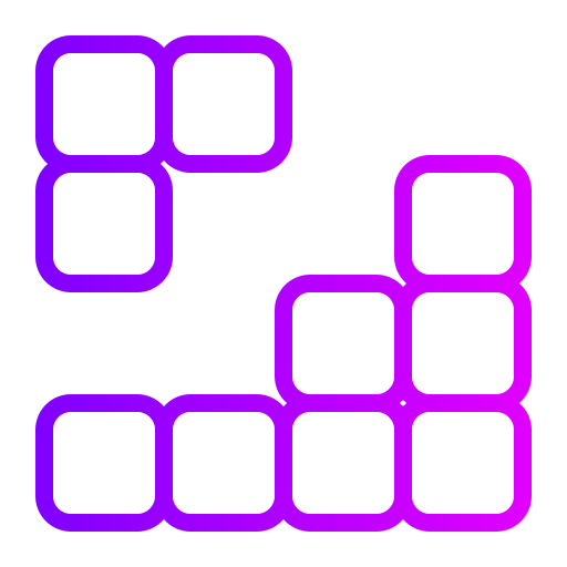 tetris Generic gradient outline icono