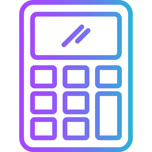 Calculator Generic gradient outline icon