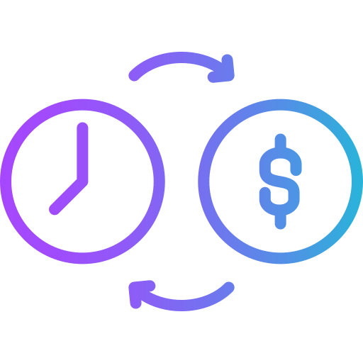 el tiempo es dinero Generic gradient outline icono