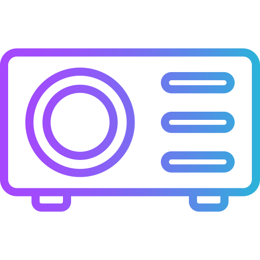 Video projector Generic gradient outline icon