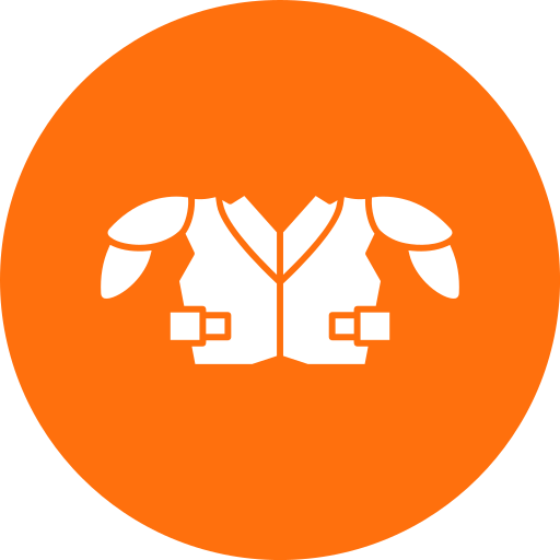 Shoulder Pads Generic color fill icon