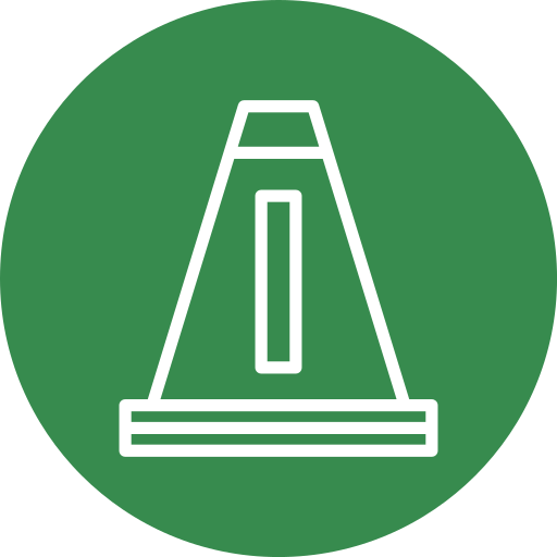 Traffic Cone Generic color fill icon