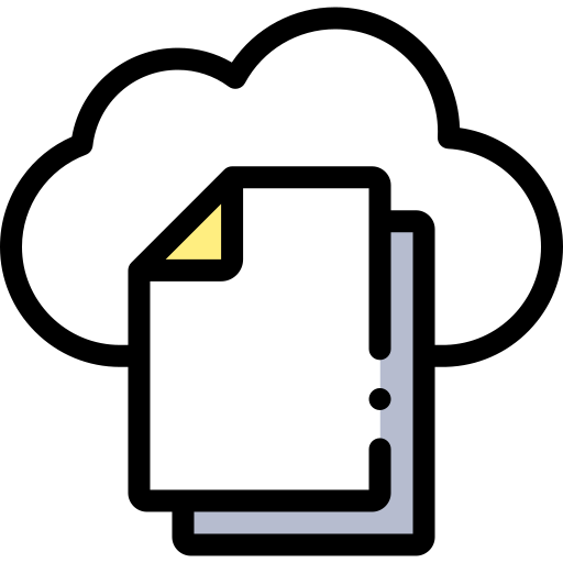 cloud-speicher Detailed Rounded Lineal color icon
