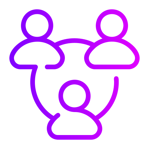 Teamwork Generic gradient outline icon